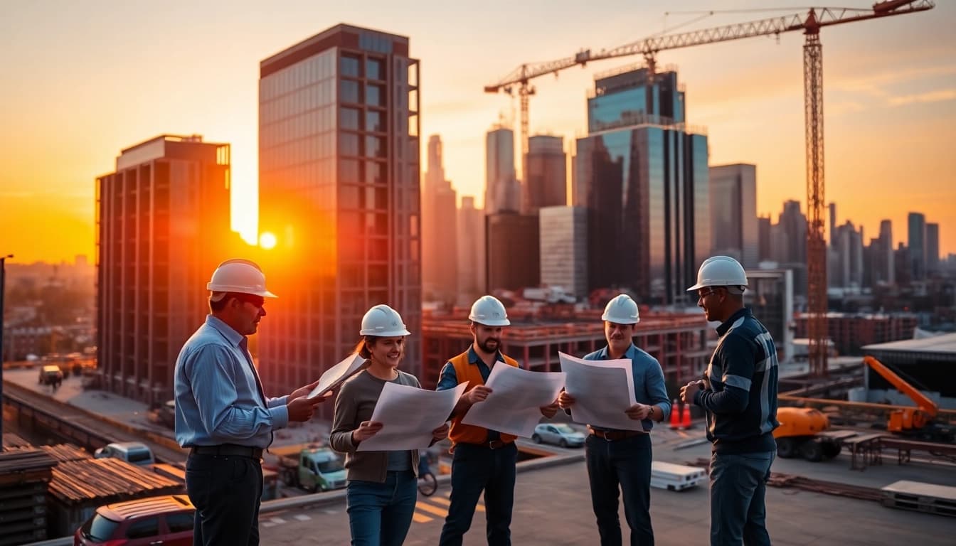 New Jersey Commercial General Contractor coordinating construction projects at a city site.