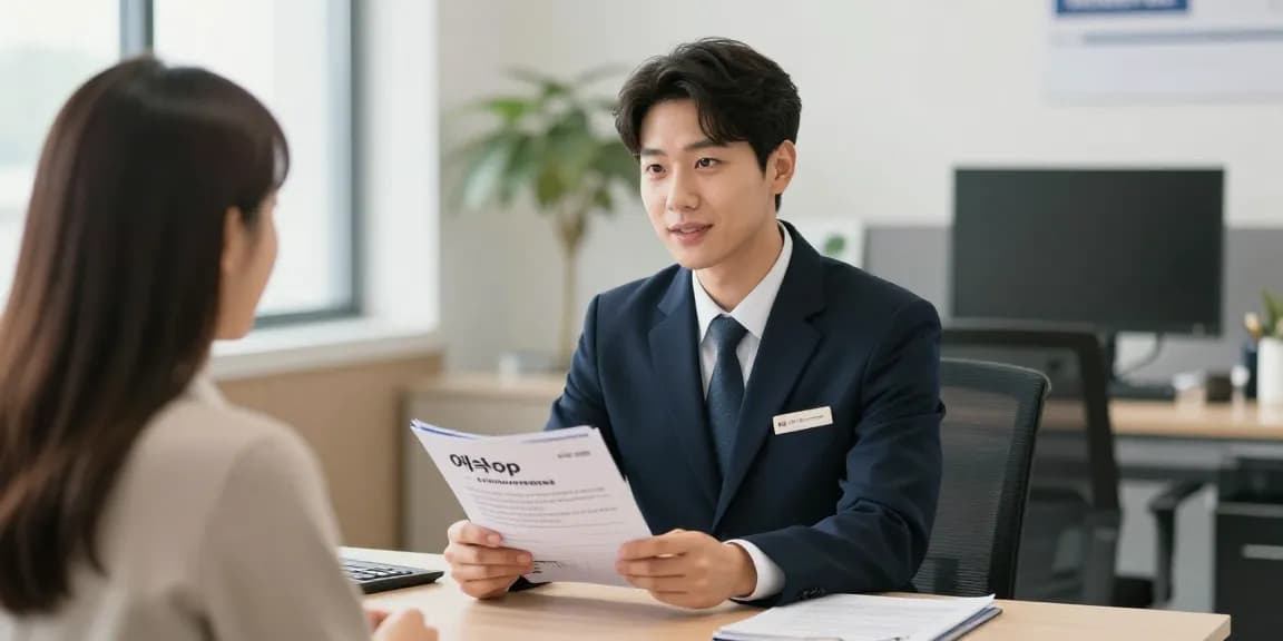 Trusted 여수op local services provider engaging with a customer in a professional setting.