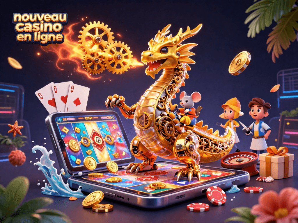 Découvrez les jeux du nouveau casino en ligne avec un dragon et des smartphones ludiques.