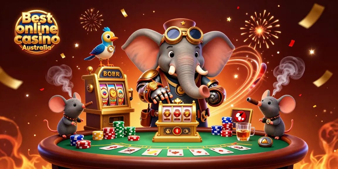 Experience winning at the Best online casino Australia with steampunk characters and engaging poker elements