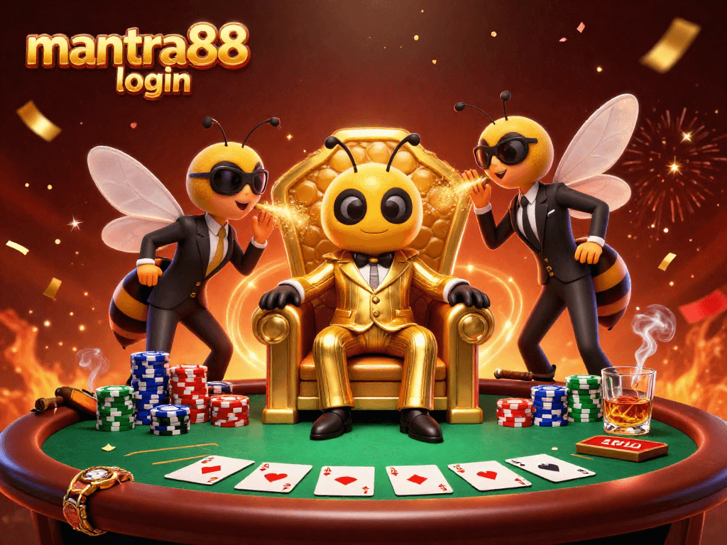 Experience the excitement with mantra88 login at the ultimate poker showdown featuring a bumblebee mob boss.