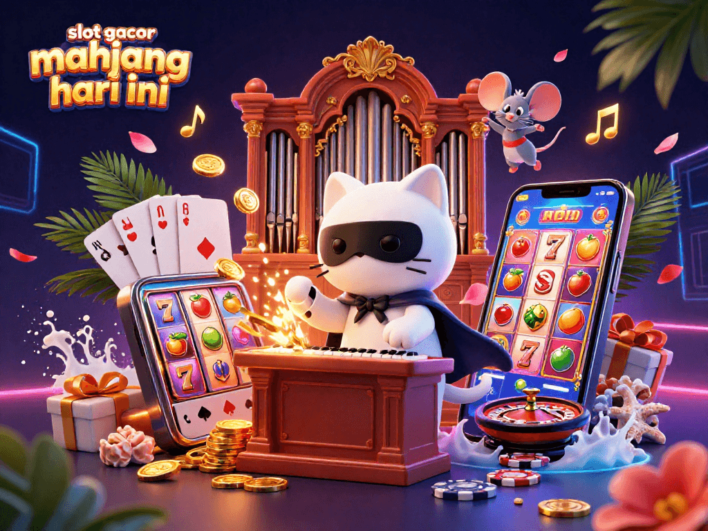 Engage with the vibrant slot gacor mahjong hari ini scene featuring lively casino characters and dynamic game elements.