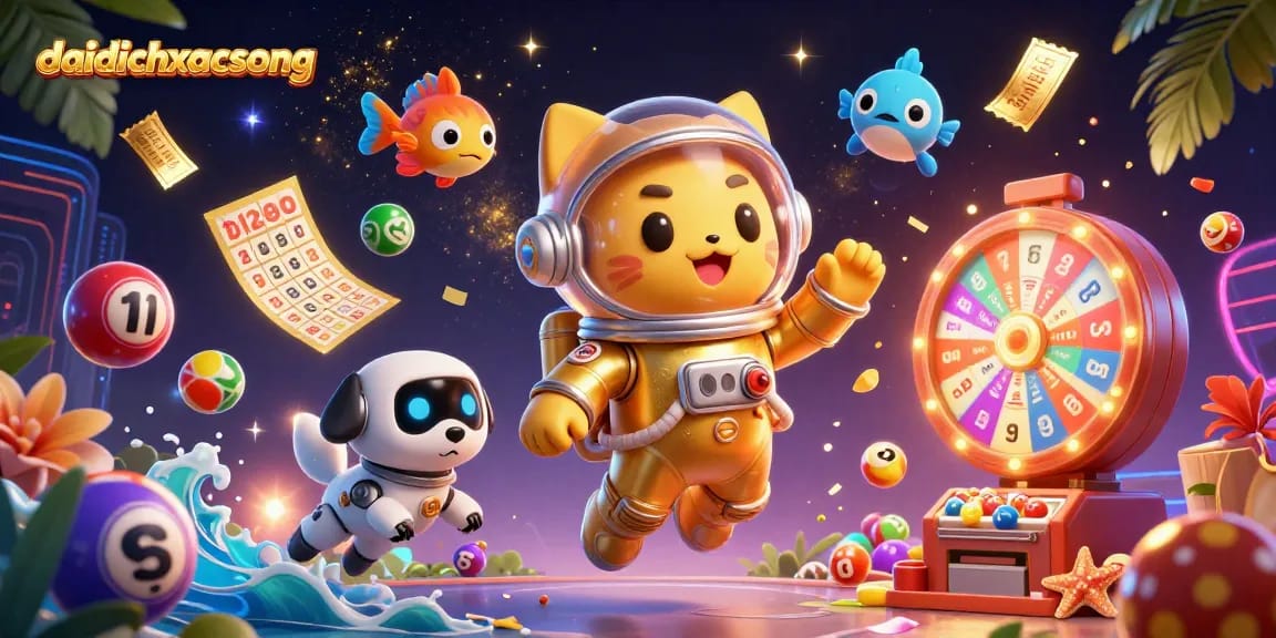 Join daidichxacsong in an electrifying gambling adventure featuring vibrant lottery elements.