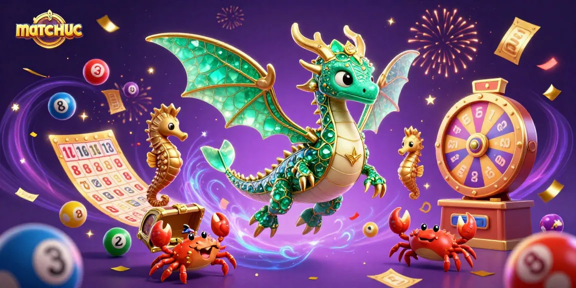 Engage with thrilling lottery gameplay at matchuoc, amid vibrant energy and colorful elements.