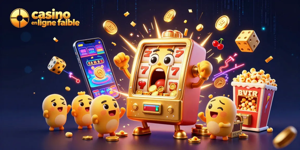 Jouez sur un casino en ligne fiable avec une machine à sous dorée qui frappe son jackpot