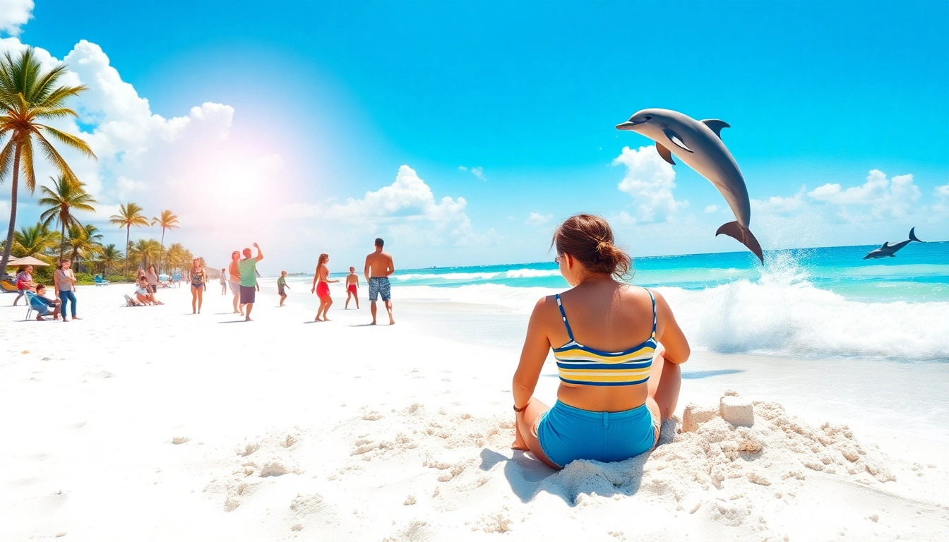 Relaxing day at Pensacola FL beach with families enjoying sun and sand.