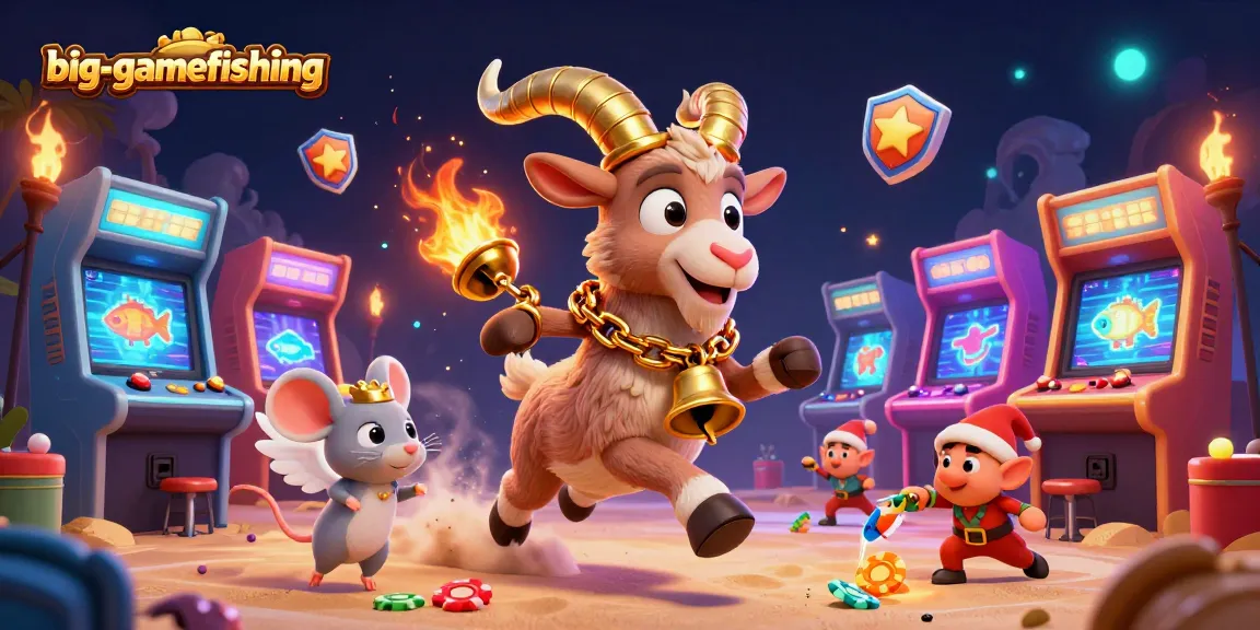 Experience big-gamefishing in a vibrant cartoon casino with Krampus, angel mouse, and playful gremlins.