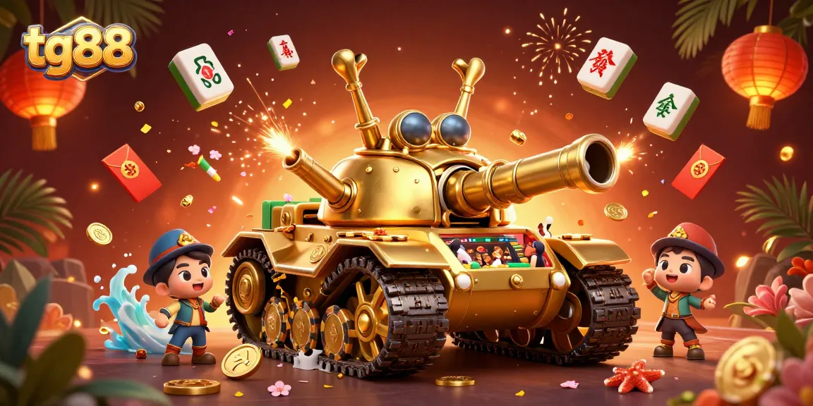 Experience tg88's vibrant casino atmosphere inside a golden beetle tank.