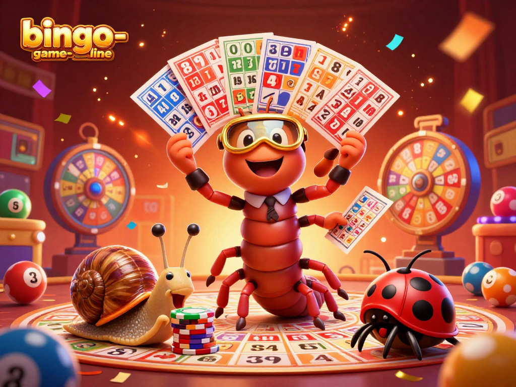 Engage with bingo-game-online's thrilling atmosphere featuring bingo cards, colorful balls, and excitement.