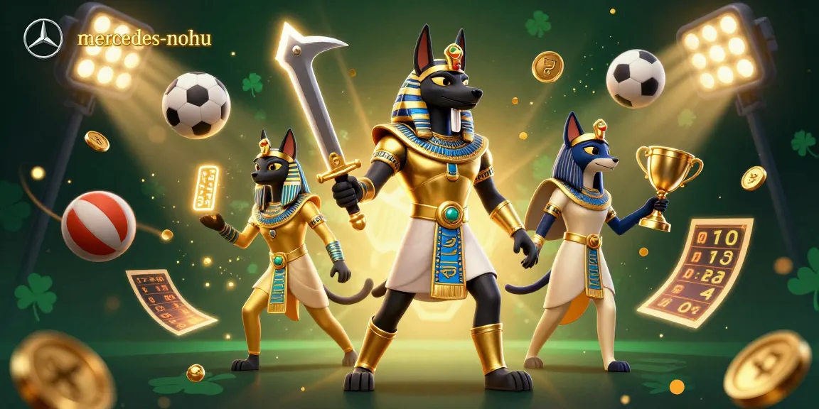 Experience the vibrant energy of mercedes-nohu with a dynamic sports-themed gambling illustration.