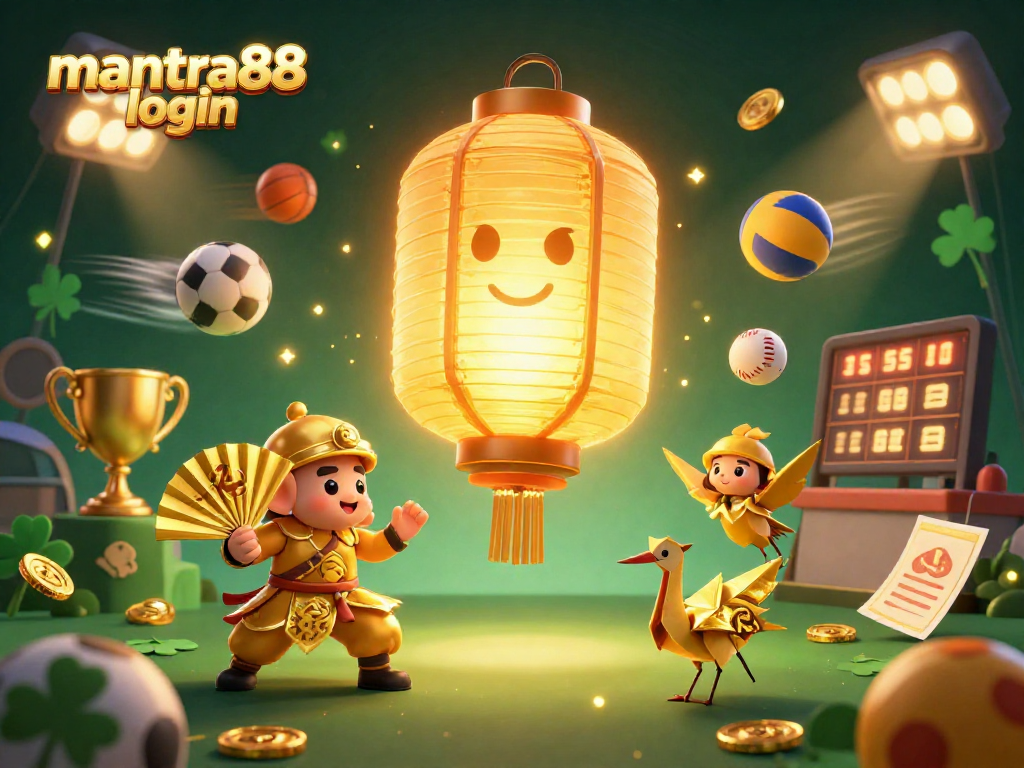 Experience mantra88 login with vibrant characters and gaming elements in a dynamic casino scene.