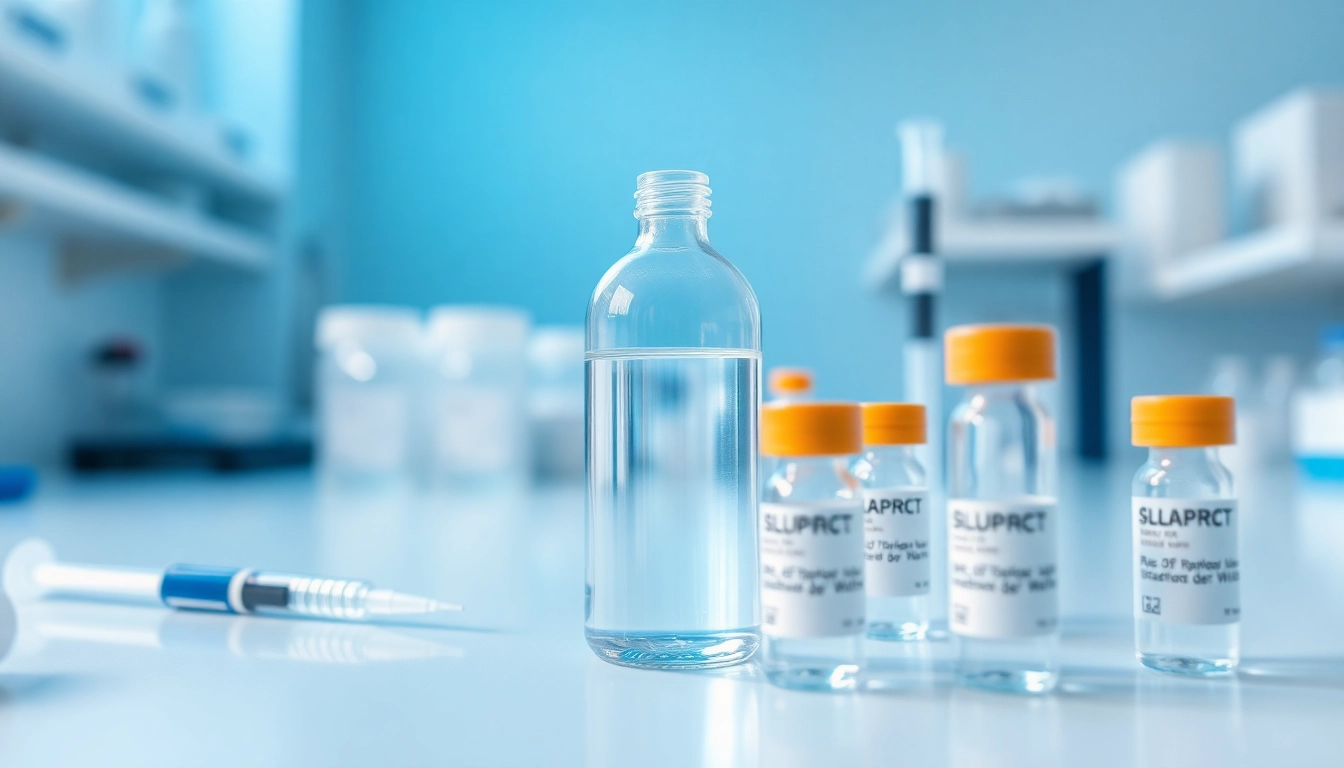 Utilizing bacteriostatic water for peptides in a professional laboratory setting.