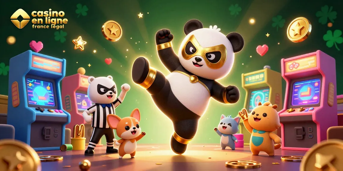 Jouez avec le panda lutteur et le chihuahua arbitre au casino en ligne légal en France.