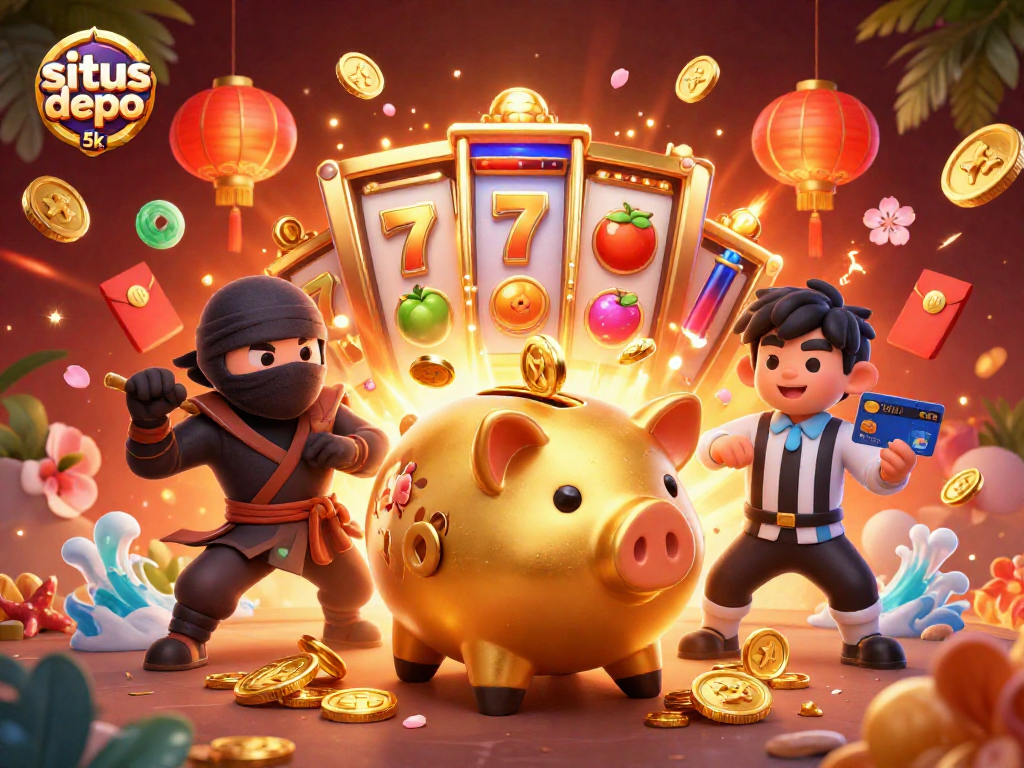 Engage with situs depo 5k while enjoying thrilling casino action and dynamic golden visuals.