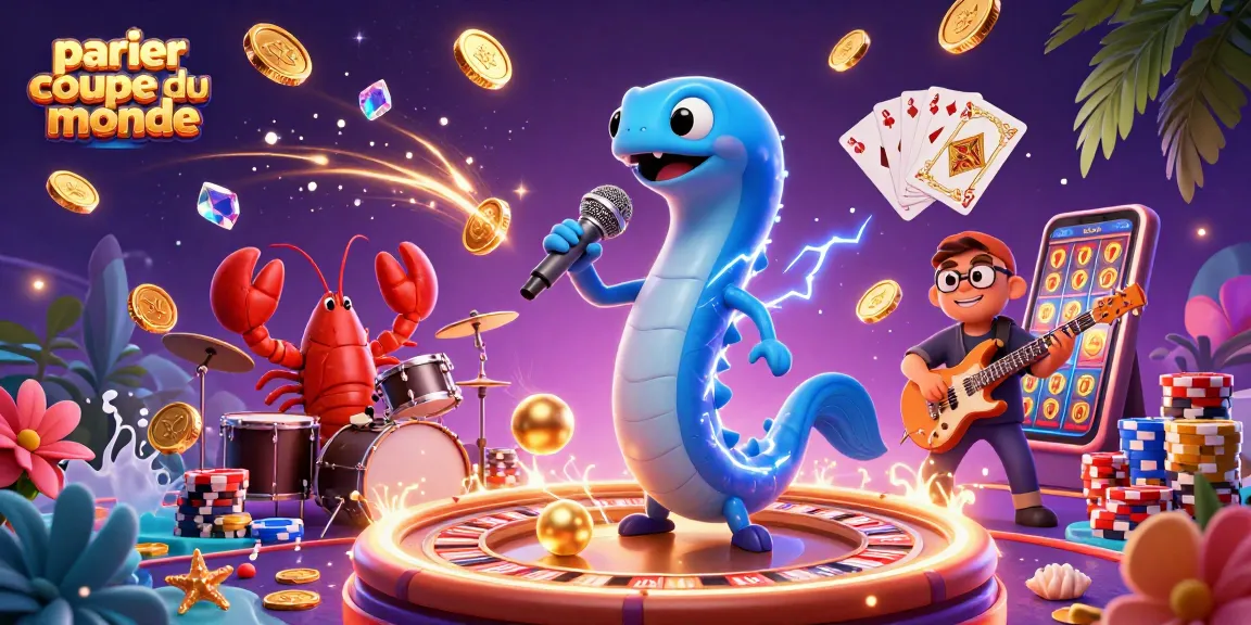 Parier coupe du monde avec une scène de casino sous-marin animée offrant des paris sportifs captivants.