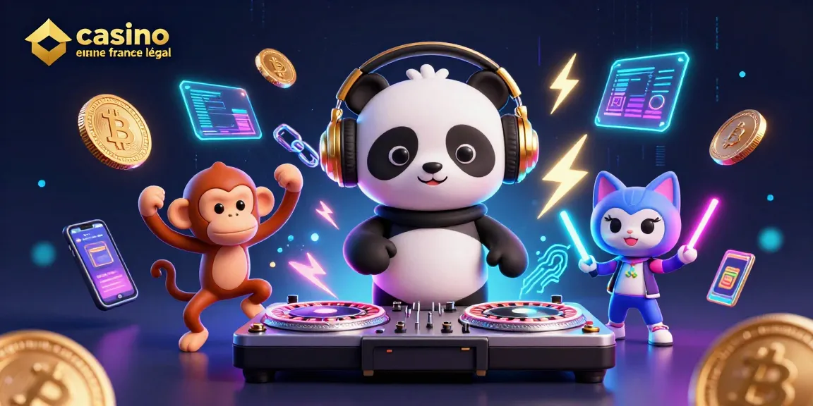 Expérimentez la magie du casino en ligne France légal avec des personnages animés dans une scène vibrante.