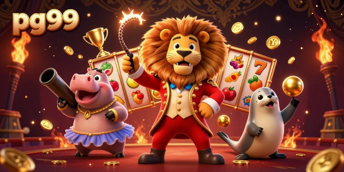Engage in thrilling games at pg99 featuring a vibrant casino scene with characters and dynamic elements.