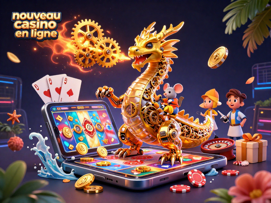 Découvrez les jeux du nouveau casino en ligne avec un dragon et des smartphones ludiques.
