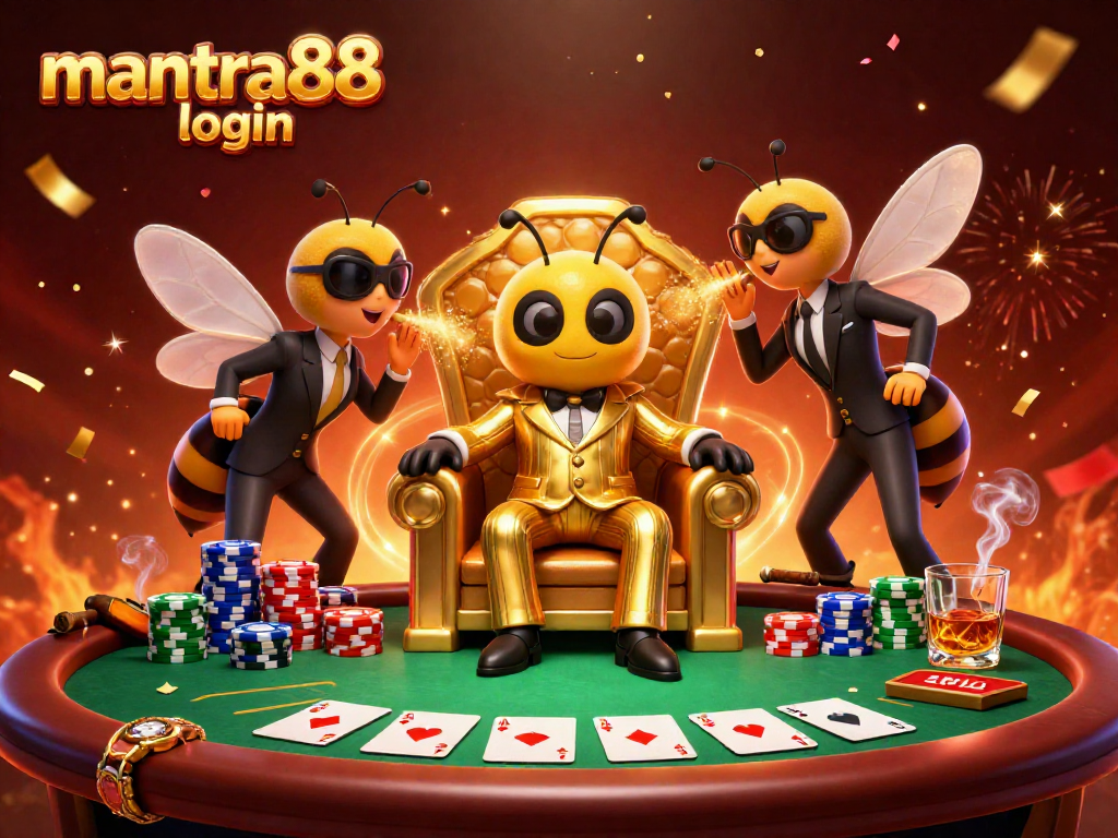 Experience the excitement with mantra88 login at the ultimate poker showdown featuring a bumblebee mob boss.