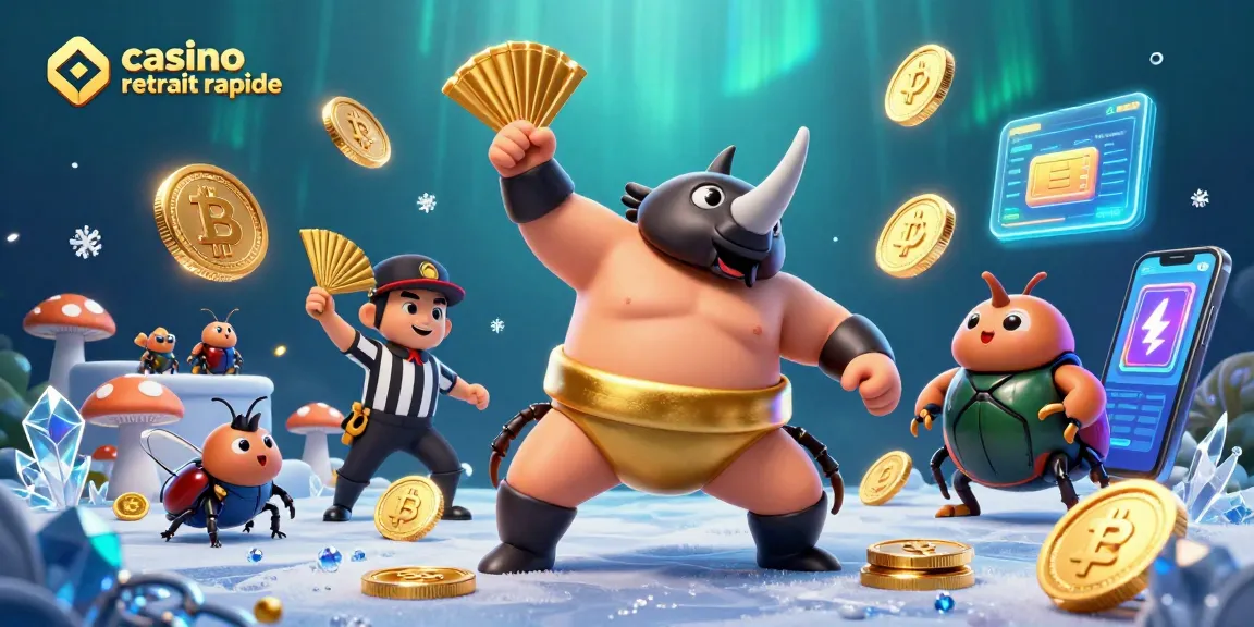 Jouer à un casino retrait rapide avec des personnages 3D captivants dans une scène colorée et dynamique.