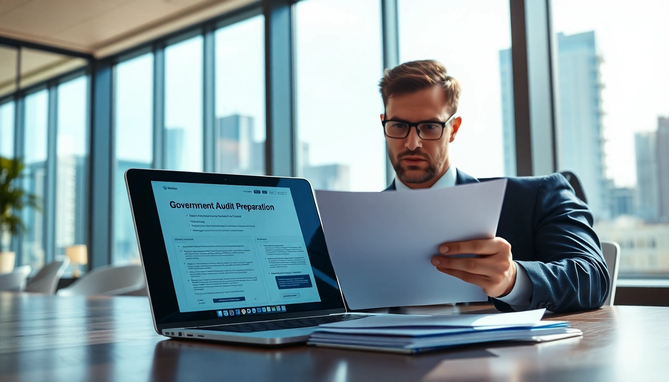 Analyze documents for government contract audit preparation software compliance in a professional setting.