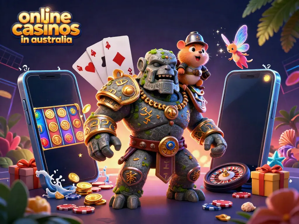 Experience thrilling action in online casinos in Australia with magical characters and vibrant game elements.