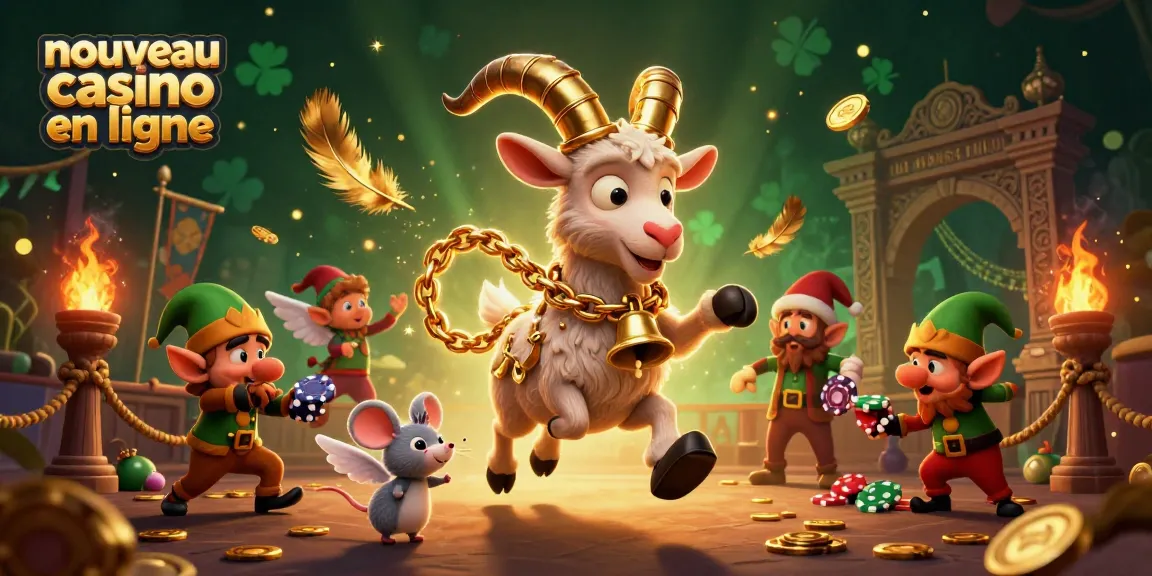 Casino en ligne nouveau avec le Krampus et des elfes espiègles volants des jetons.