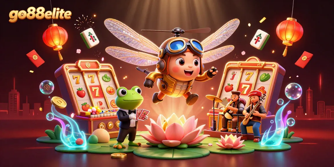 Experience top-notch gameplay at go88elite with vibrant visuals of a fantasy casino scene full of excitement.
