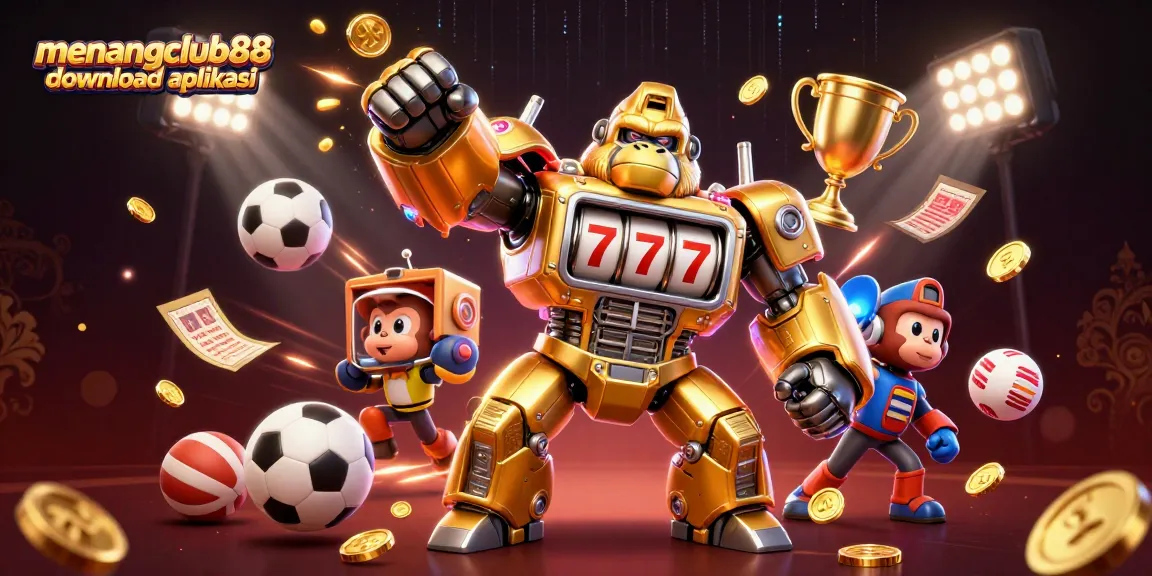 Win big with the menangclub88 download aplikasi as a golden gorilla mech unleashes a jackpot!