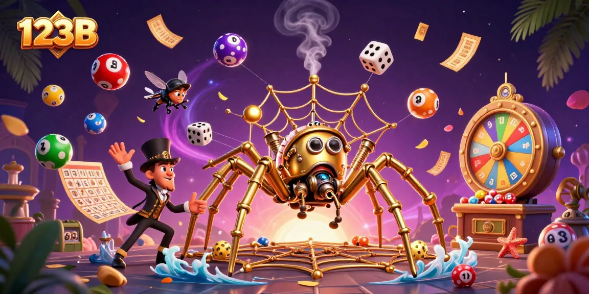 Experience thrilling moments with 123B in this vibrant steampunk casino scene.