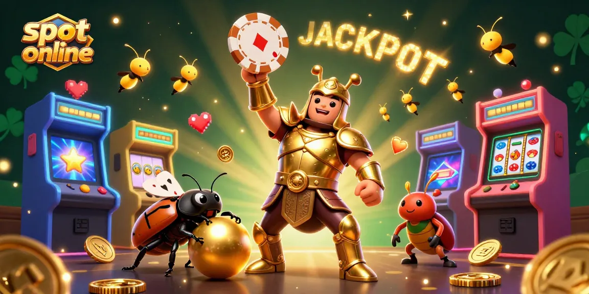 Spin the reels of excitement with slot online and win jackpots in this vibrant, engaging scene.