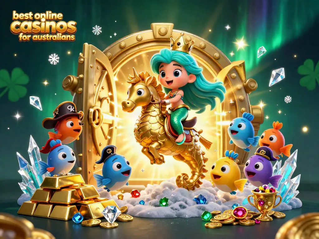 Experience the excitement of the best online casinos for australians with vibrant characters and treasures.