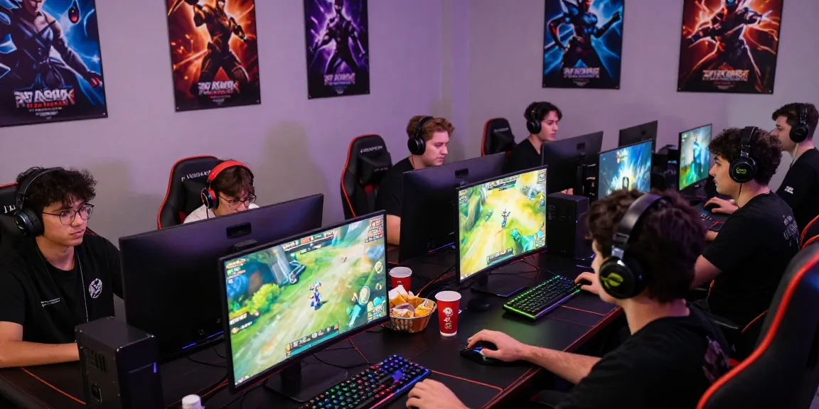 Engaged gamers collaborating in vibrant CIKA4D online gaming experience.