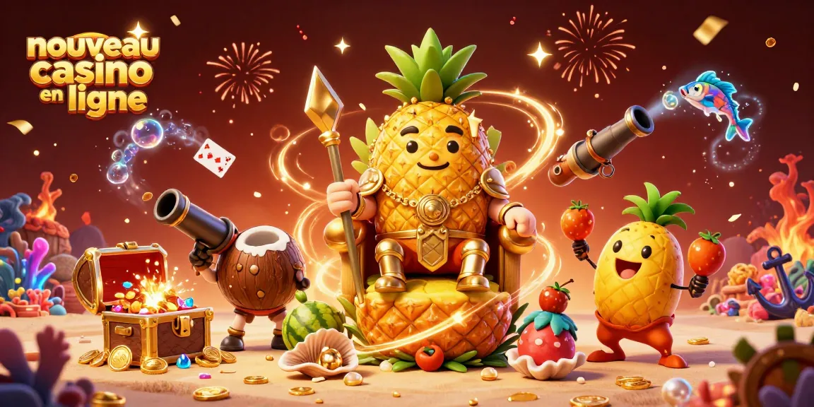 Plongez dans l'univers des jeux avec ce visuel fascinant de nouveau casino en ligne.
